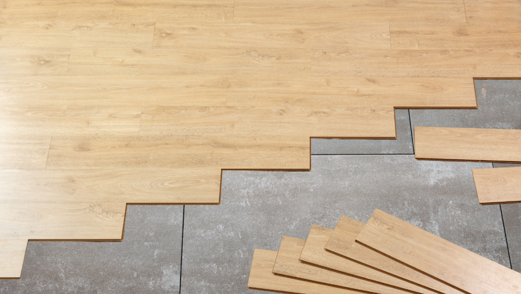 Wood over tile article
