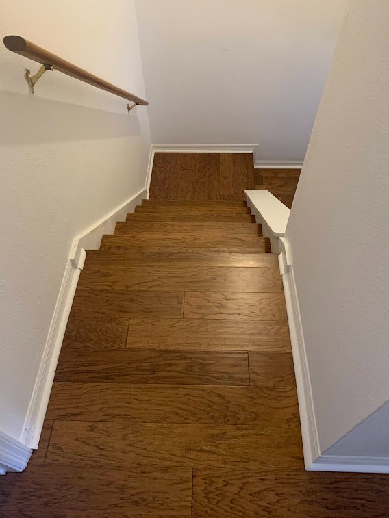 Vinyl plank flooring installation example
